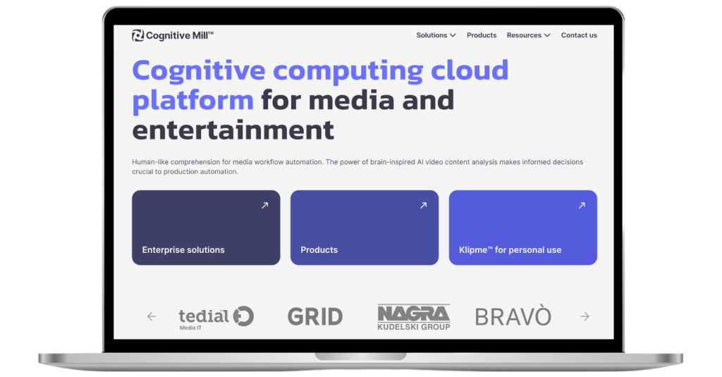 Cognitive Mill's AI Platform for Media